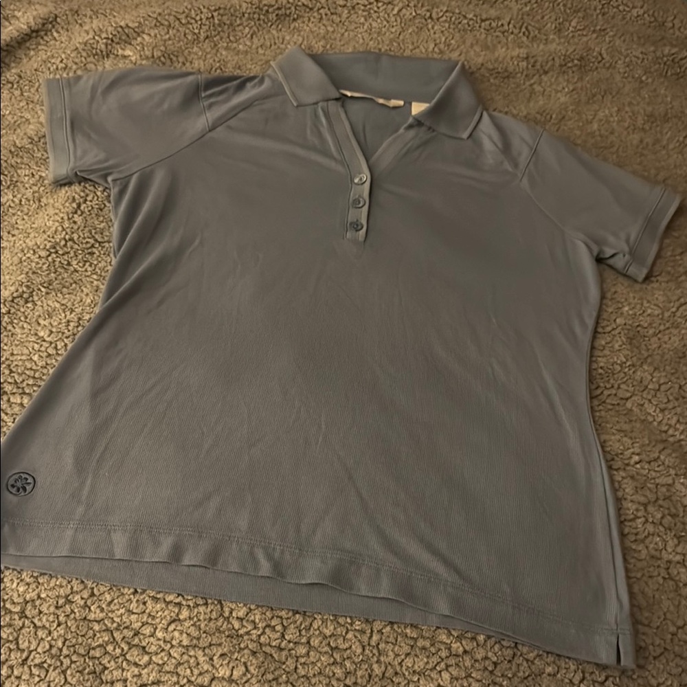 Tommy Bahama Gray Short Sleeve Polo Shirt